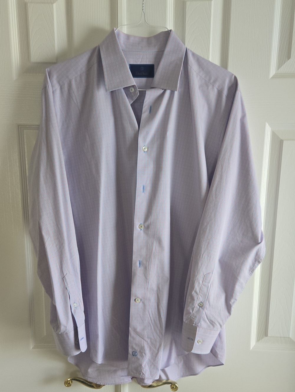 David Donahue Men's Lavender Dress Shirt